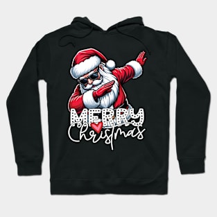 Merry Christmas Holiday Cool Santa Dabbing Hoodie